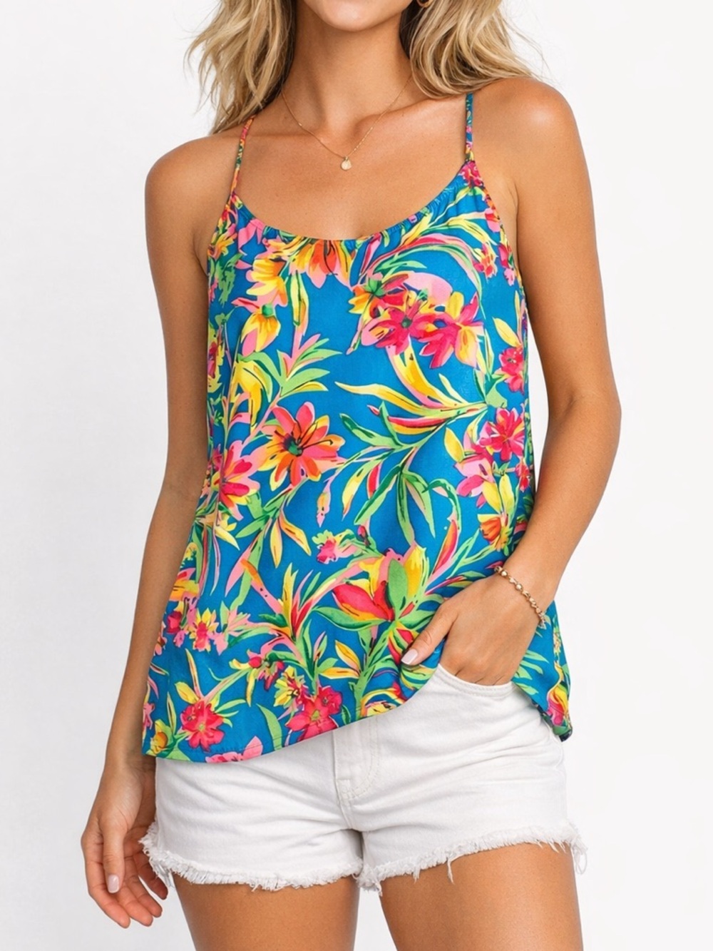 J. Crew floral tank top